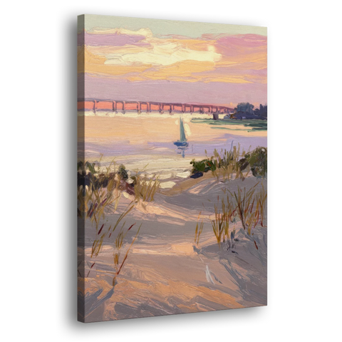 Virginia Beach Chesapeake Bay Views - Canvas Wall Art - Side