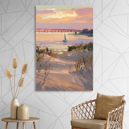 Virginia Beach Chesapeake Bay Views Living Room - Canvas Wall Art