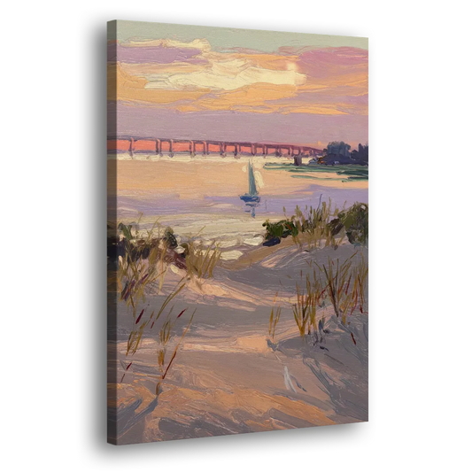 Virginia Beach Chesapeake Bay Views Side - Canvas Wall Art