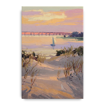 Virginia Beach Chesapeake Bay Views Front - Canvas Wall Art