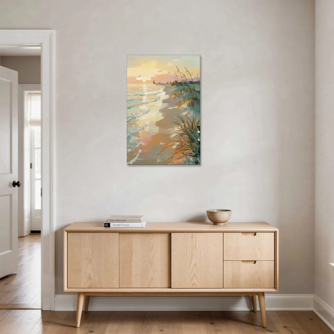 Virginia Beach Coastal Sunrise - Canvas Wall Art - Coffee Table - 24x36