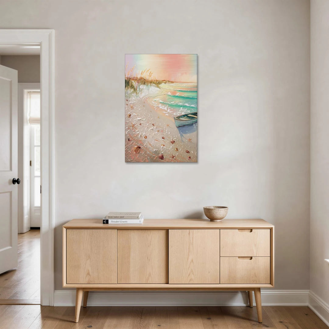 Virginia Beach Nautical Charm - Canvas Wall Art - Coffee Table - 24x36