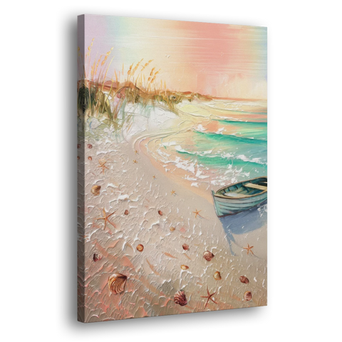 Virginia Beach Nautical Charm - Canvas Wall Art - Side