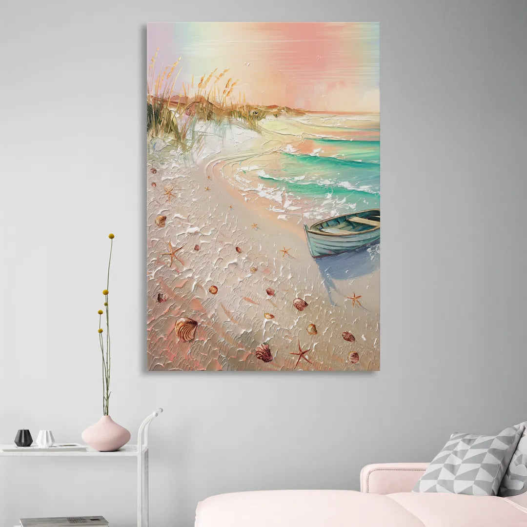 Virginia Beach Nautical Charm Sitting Room - Canvas Wall Art