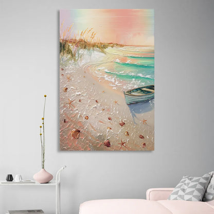 Virginia Beach Nautical Charm Sitting Room - Canvas Wall Art