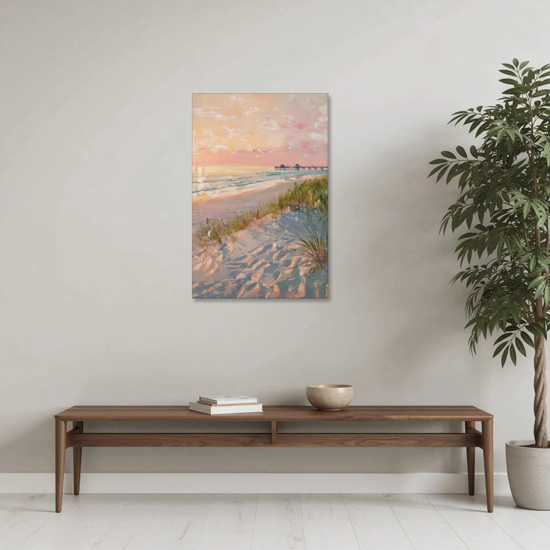 Virginia Beach Oceanfront Serenity - Canvas Wall Art - Coffee Table - 24x36