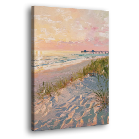 Virginia Beach Oceanfront Serenity - Canvas Wall Art - Side