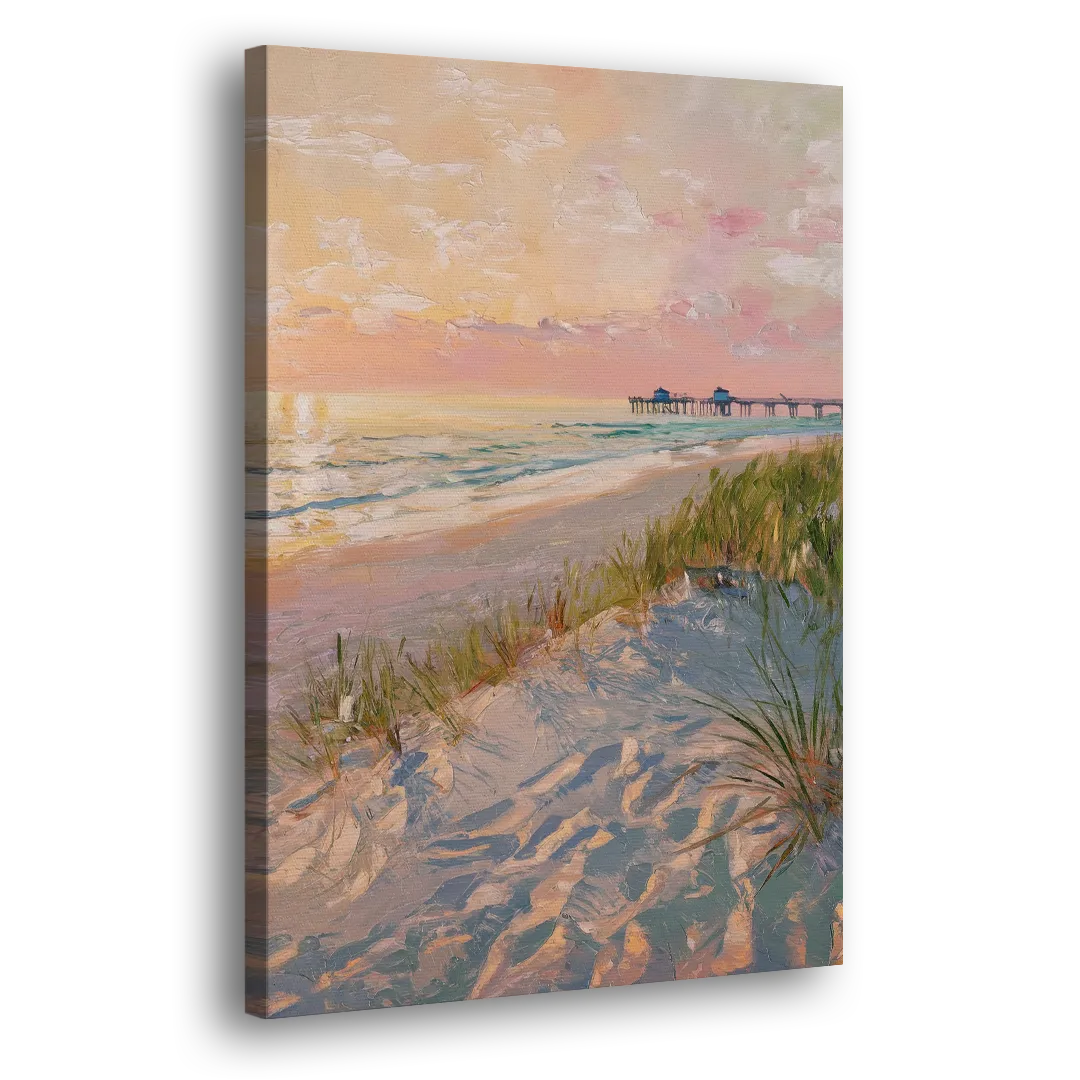 Virginia Beach Oceanfront Serenity Side - Canvas Wall Art