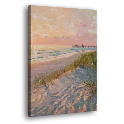 Virginia Beach Oceanfront Serenity Side - Canvas Wall Art
