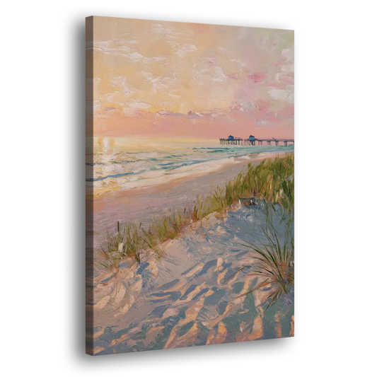 Virginia Beach Oceanfront Serenity Side - Canvas Wall Art