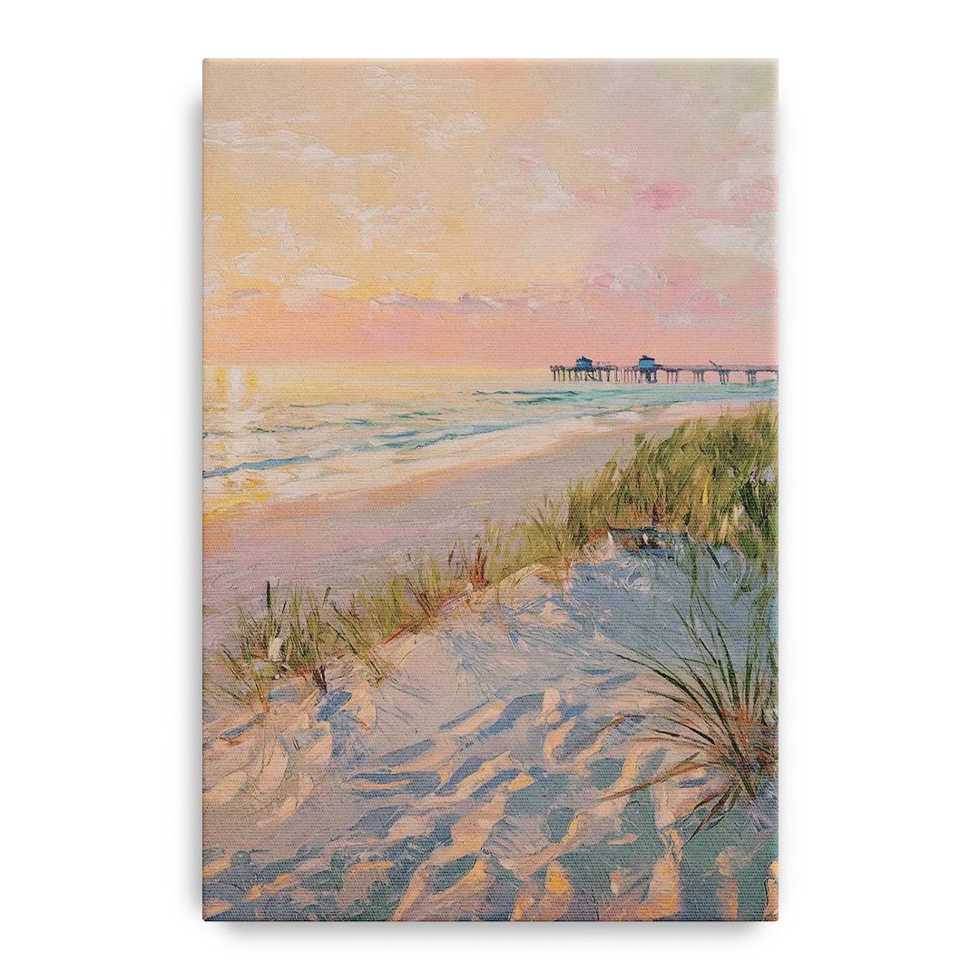 Virginia Beach Oceanfront Serenity Front - Canvas Wall Art