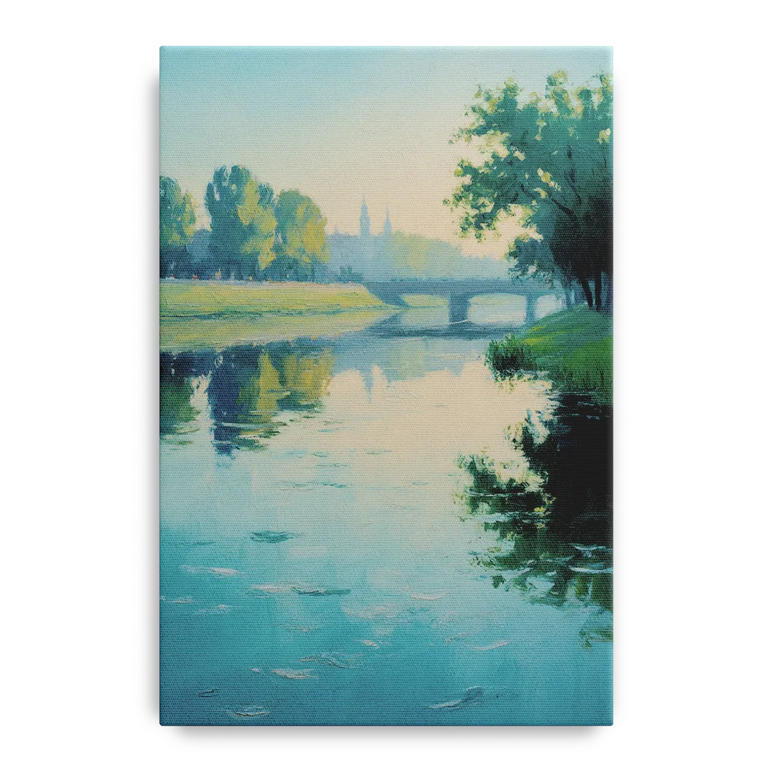 Vistula River Serenity Front - Canvas Wall Art