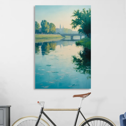 Vistula River Serenity Sitting Room - Canvas Wall Art