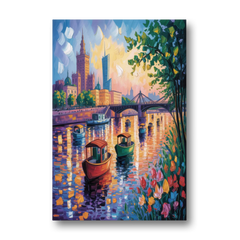 Vistula River View - Canvas Wall Art - Front