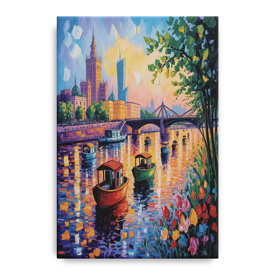 Vistula River View Front - Canvas Wall Art