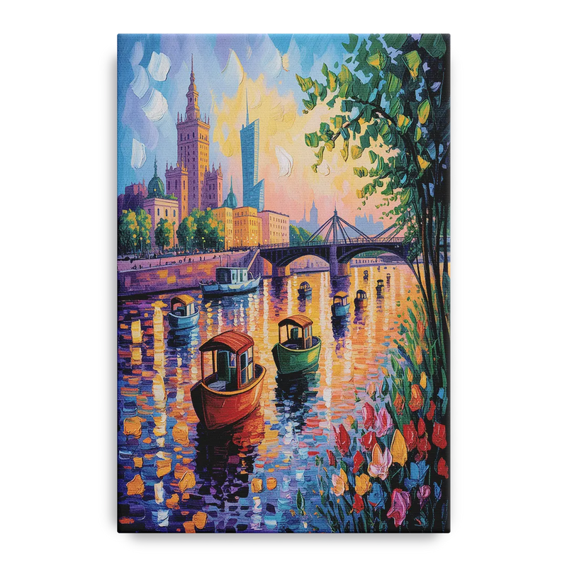 Vistula River View Front - Canvas Wall Art