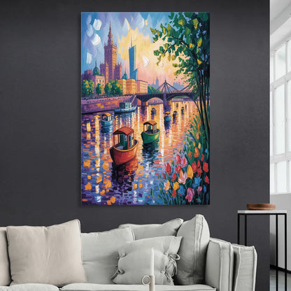 Vistula River View Sitting Room - Canvas Wall Art