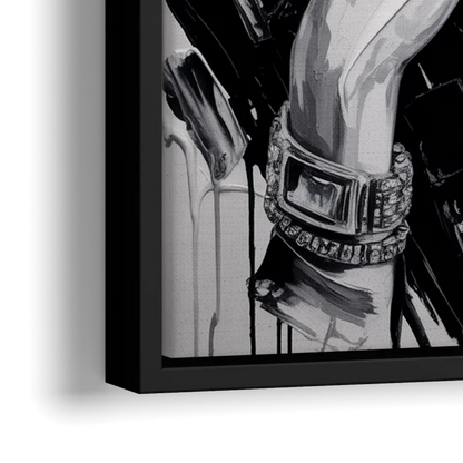 Vogue Soul 2.0 - Close-Up Black Frame Canvas