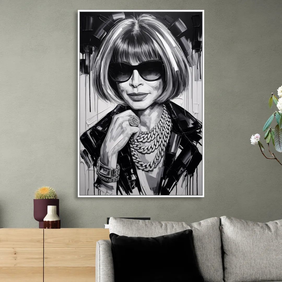 Vogue Soul 2.0 Sitting Room - White Canvas Wall Art