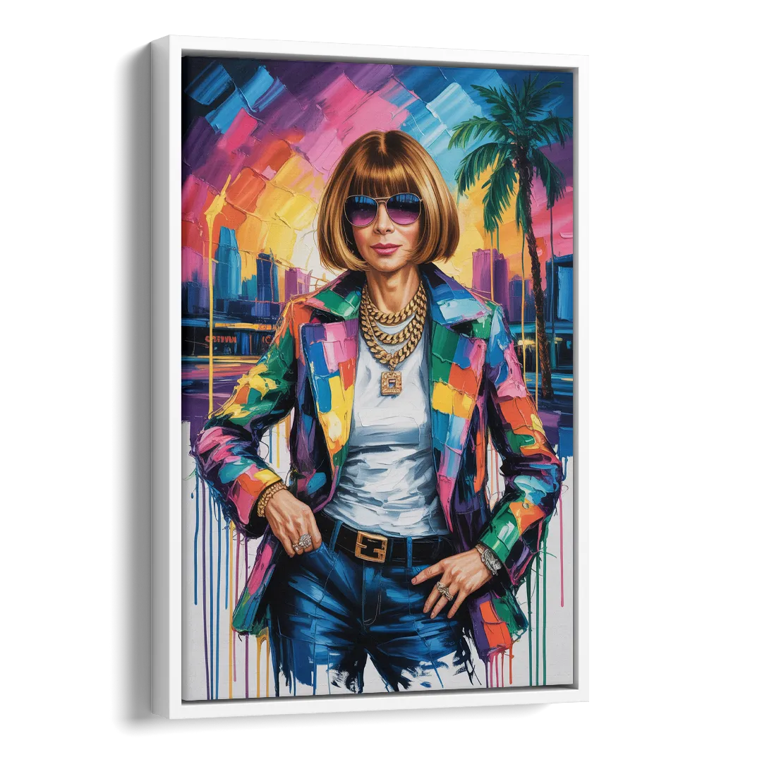 Vogue Soul Side - White Canvas Wall Art