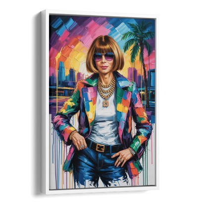 Vogue Soul Side - White Canvas Wall Art