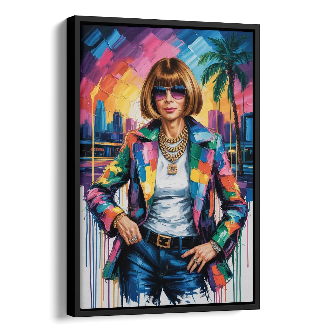 Vogue Soul Side - Black Canvas Wall Art