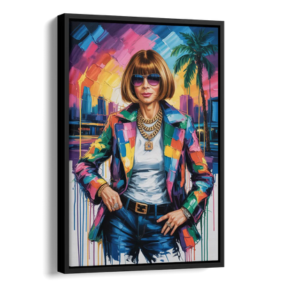 Vogue Soul Side - Black Canvas Wall Art