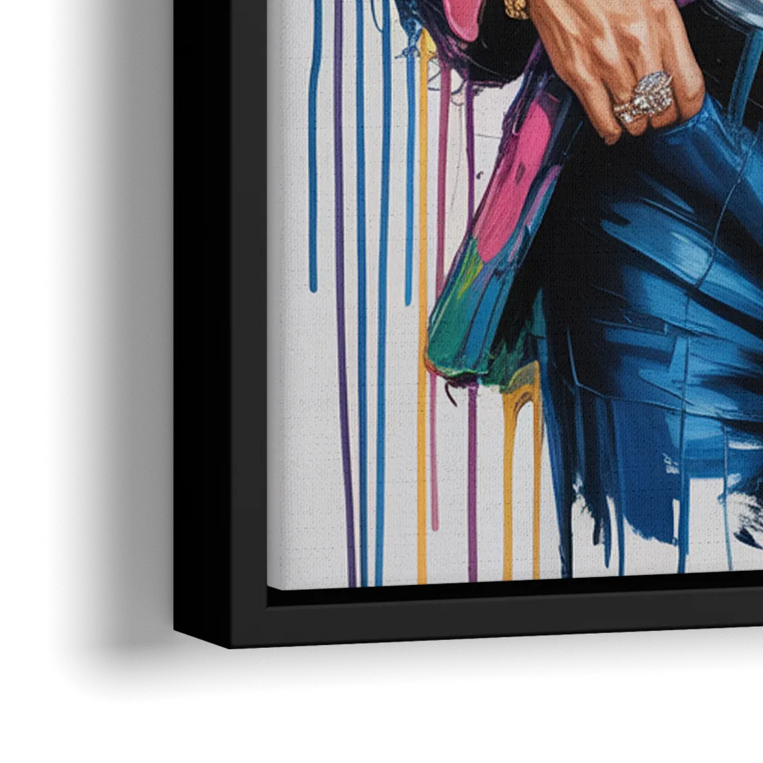 Vogue Soul - Close-Up Black Frame Canvas