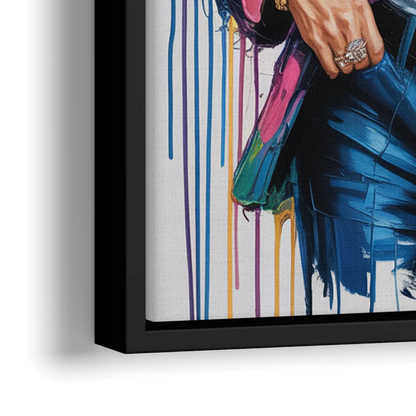 Vogue Soul - Close-Up Black Frame Canvas