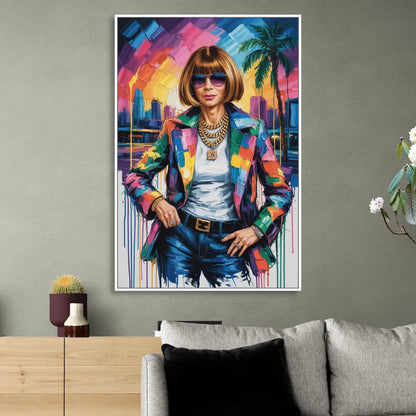 Vogue Soul Living Room - White Canvas Wall Art