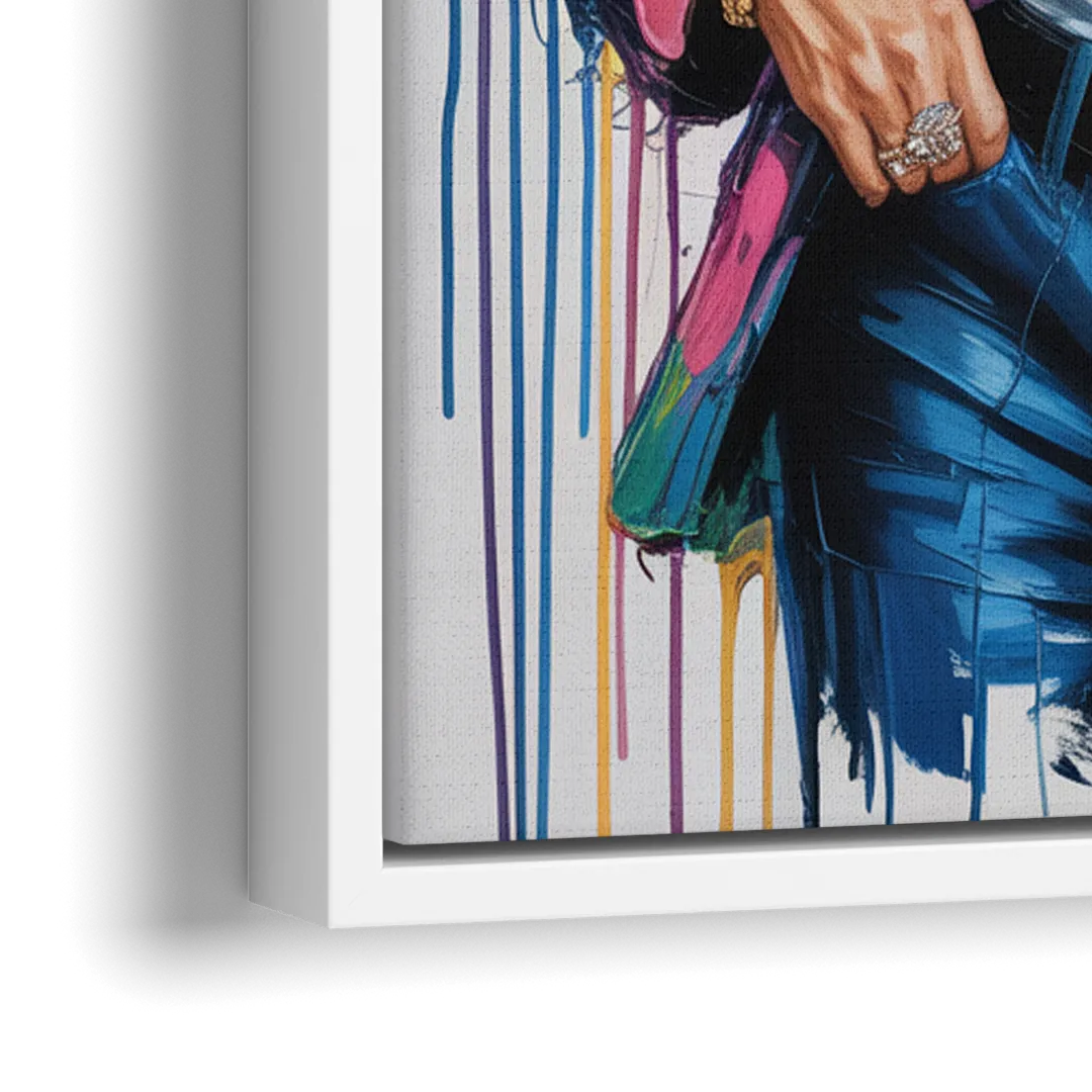 Vogue Soul - Close-Up White Frame Canvas