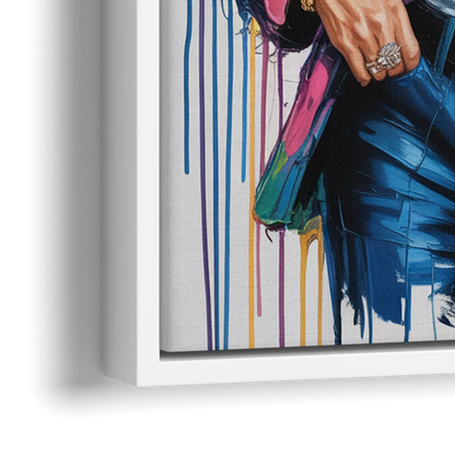 Vogue Soul - Close-Up White Frame Canvas