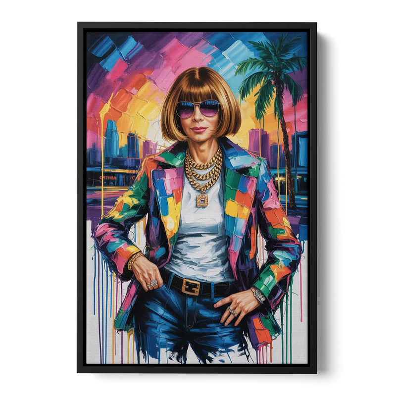 Vogue Soul Front - Black Canvas Wall Art