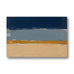 Wall Art for Office in Navy Slate and Sand - Canvas Wall Art - Front