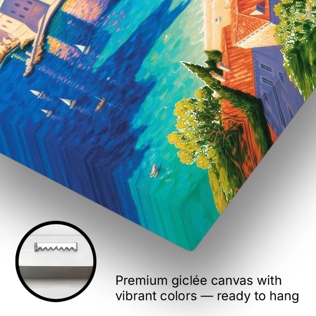Walls of Dubrovnik - Canvas Wall Art - Gallery Wrap Corner