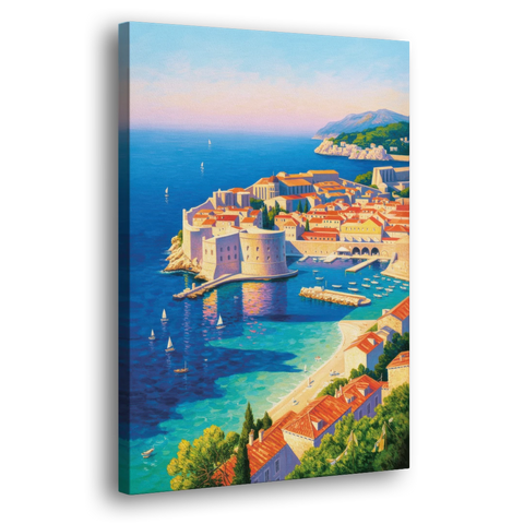 Walls of Dubrovnik - Canvas Wall Art - Side