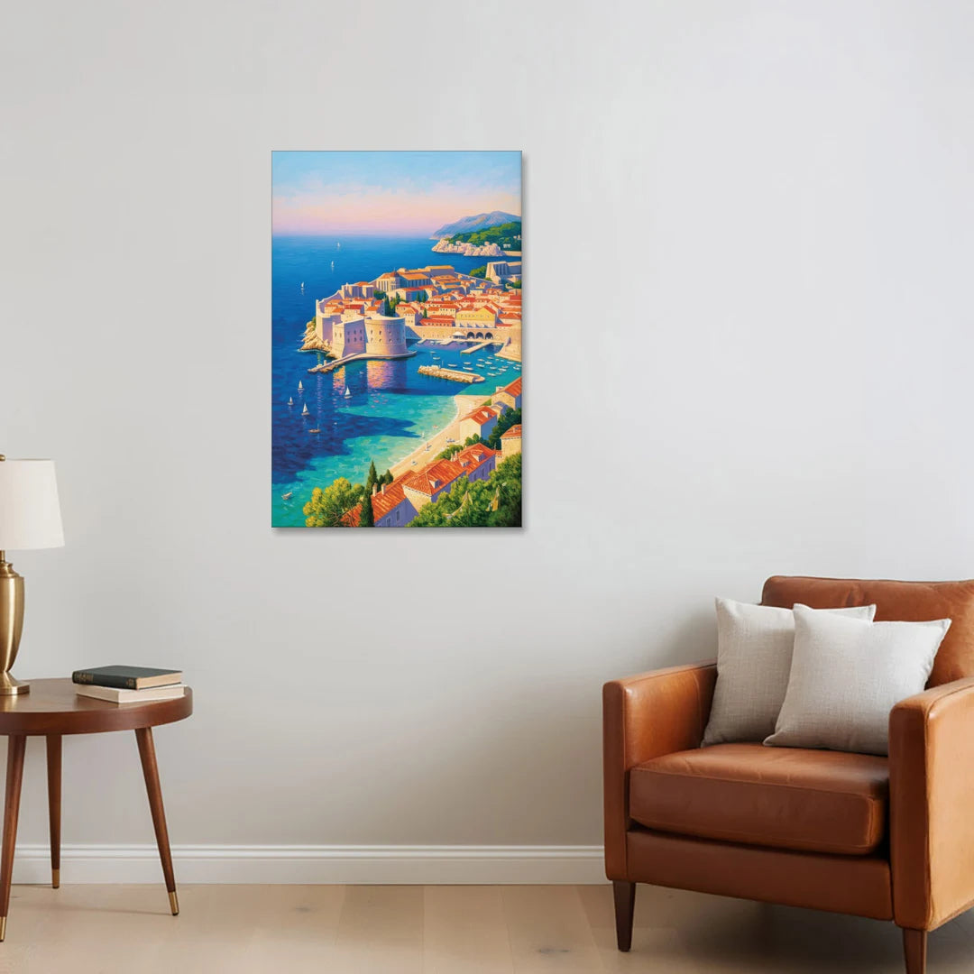 Walls of Dubrovnik - Canvas Wall Art - Sofa - 24x36