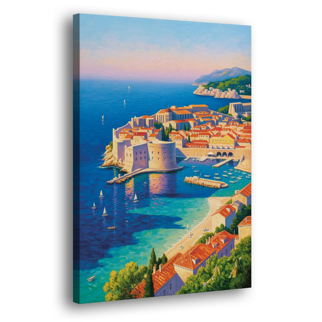 Walls of Dubrovnik Side - Canvas Wall Art