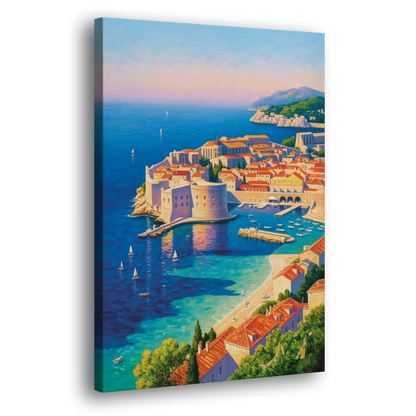 Walls of Dubrovnik Side - Canvas Wall Art