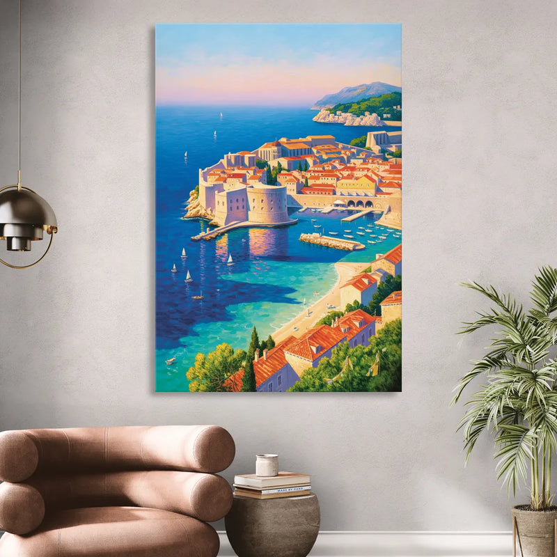 Walls of Dubrovnik Sitting Room - Canvas Wall Art
