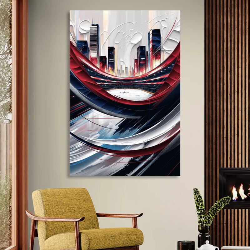 Washington Capitals Hockey Sitting Room - Canvas Wall Art