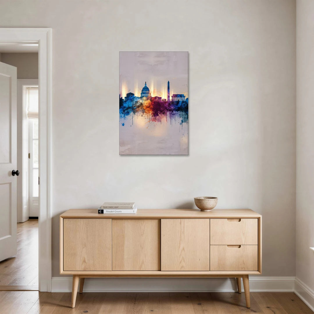 Washington Cityscapes - Canvas Wall Art - Coffee Table - 24x36