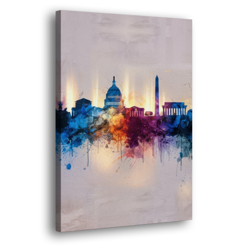 Washington Cityscapes - Canvas Wall Art - Side