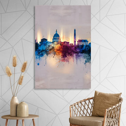 Washington Cityscapes Sitting Room - Canvas Wall Art