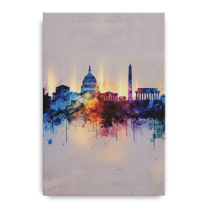 Washington Cityscapes Front - Canvas Wall Art