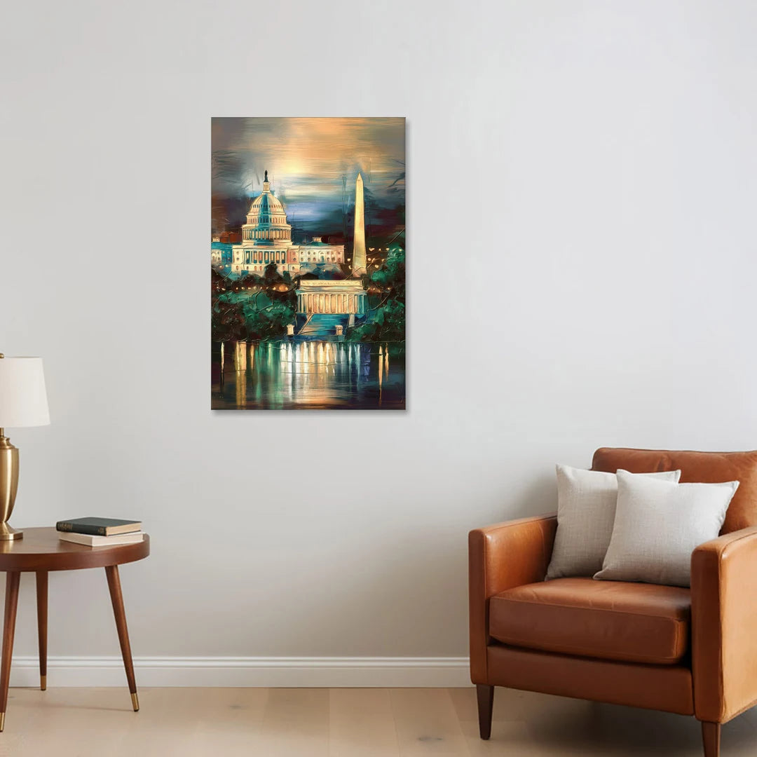 Washington DC Historic Landmarks - Canvas Wall Art - Sofa - 24x36