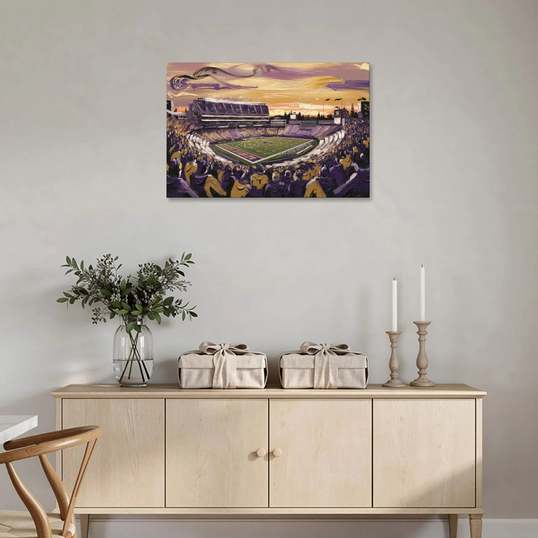 Washington Huskies Spirit - Canvas Wall Art - Coffee Table - 36x24