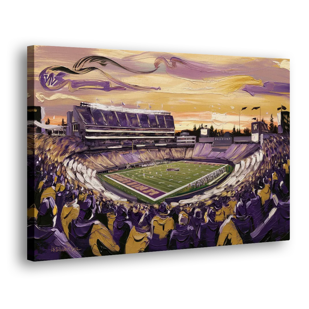 Washington Huskies Spirit Side - Canvas Wall Art