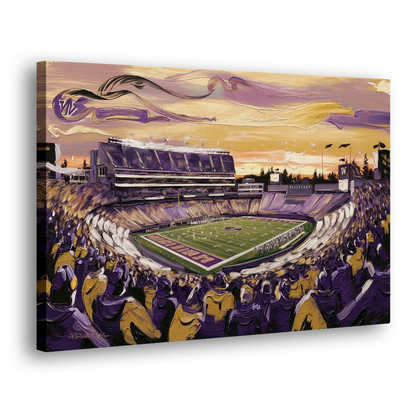 Washington Huskies Spirit Side - Canvas Wall Art