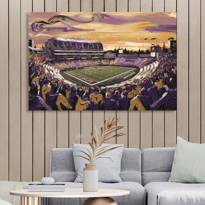 Washington Huskies Spirit Sitting Room - Canvas Wall Art